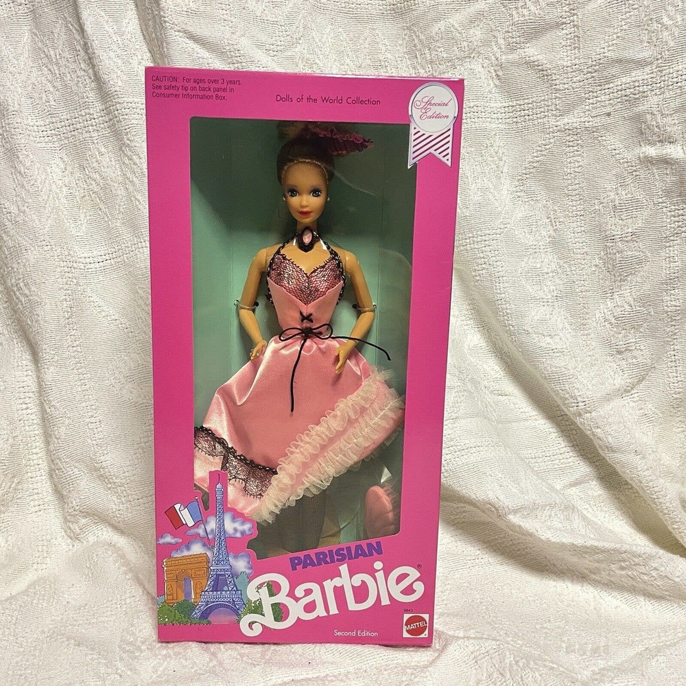 MATTEL Barbie Doll Parisian Dolls of the World Second Edition #9843 1990